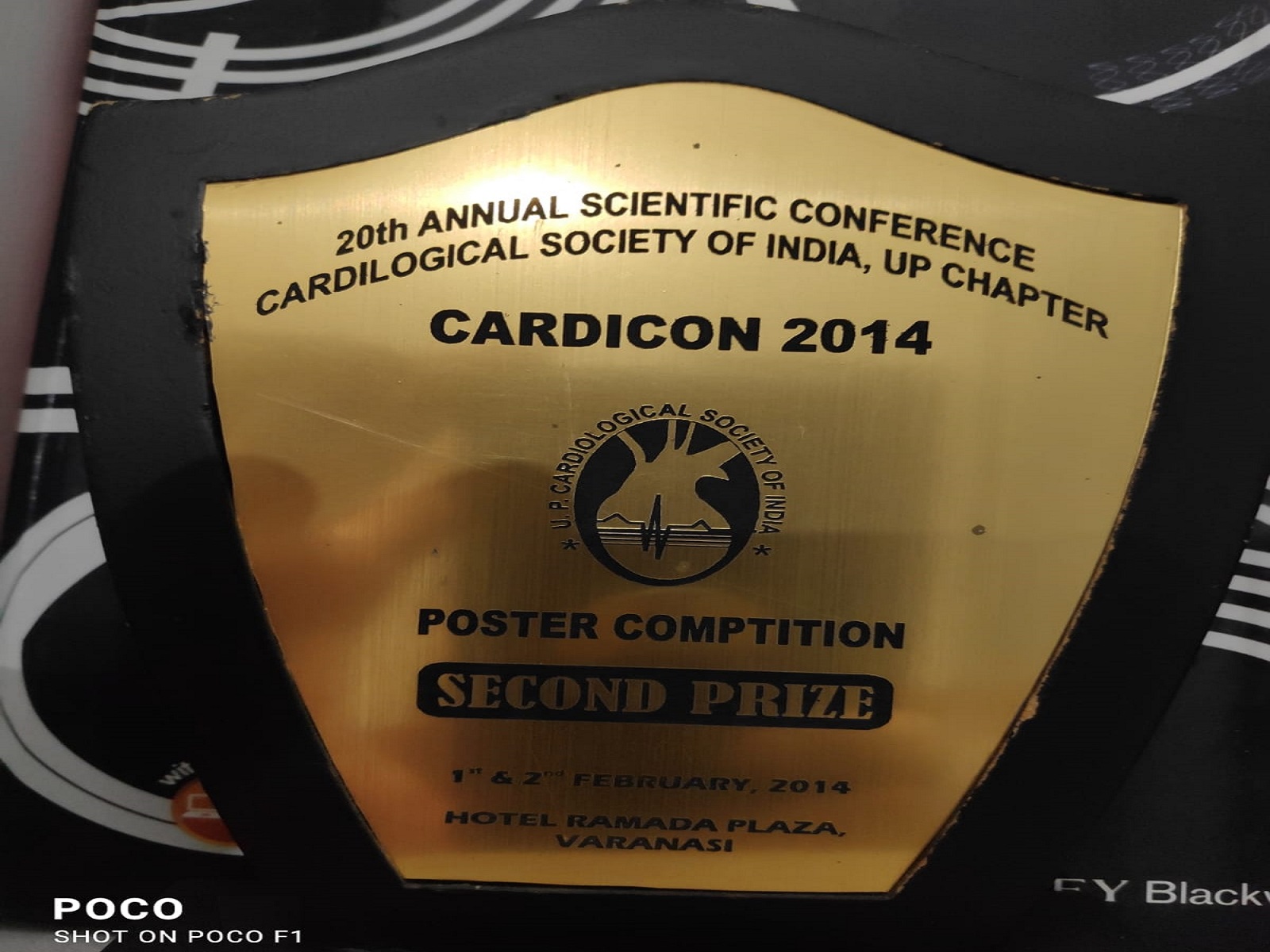 2nd PRIZE IN POST PRESENTATION CARDICON 2014