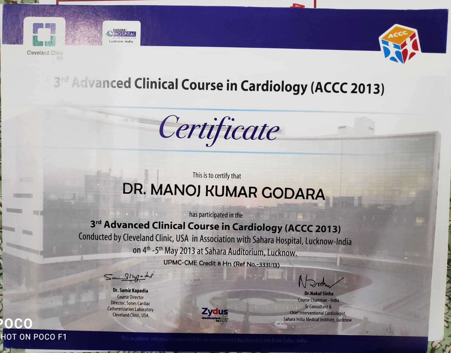3rd ADVANCED CLINICAL COURSE IN CARDIOLOGY (ACCC 2013)